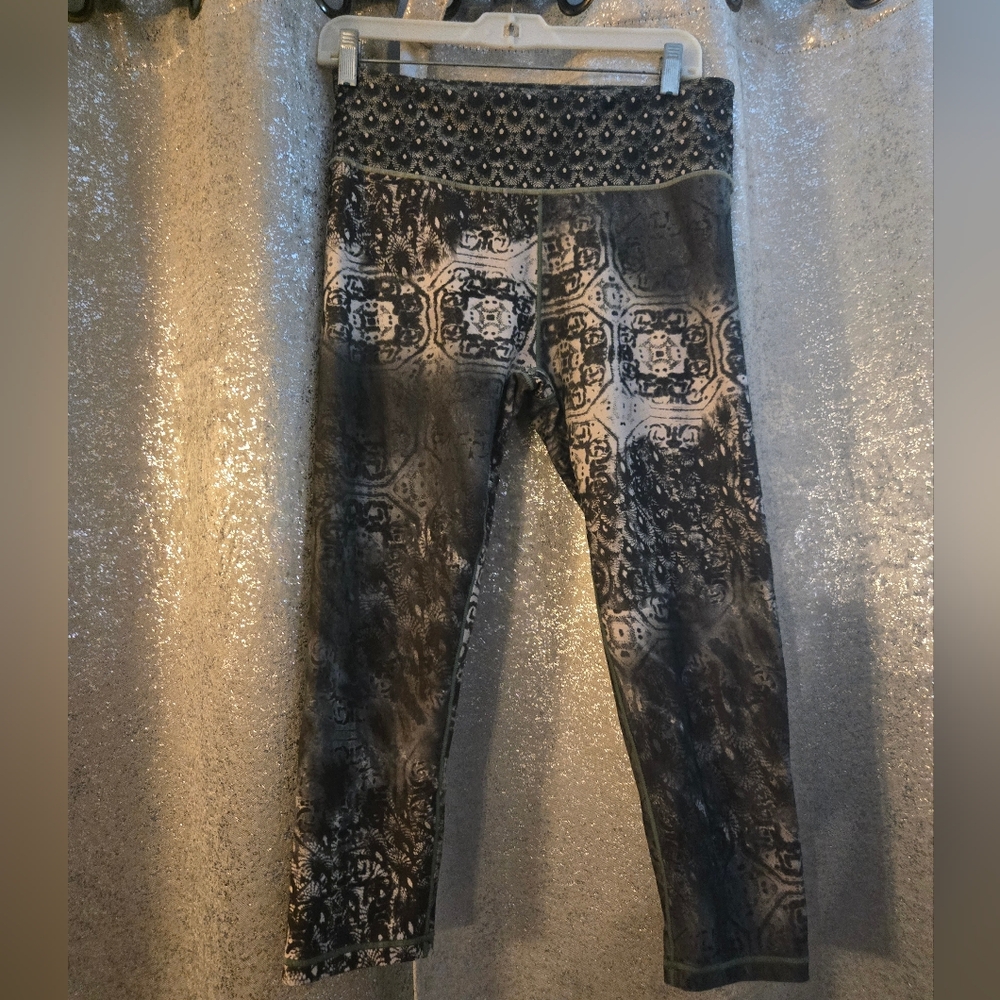 Nanette Lepore CROPPED LEGGING green/cream peacock, L